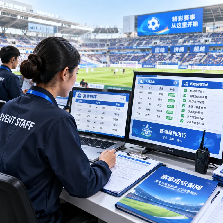 体育赛事信息服务与现场保障流程示意图